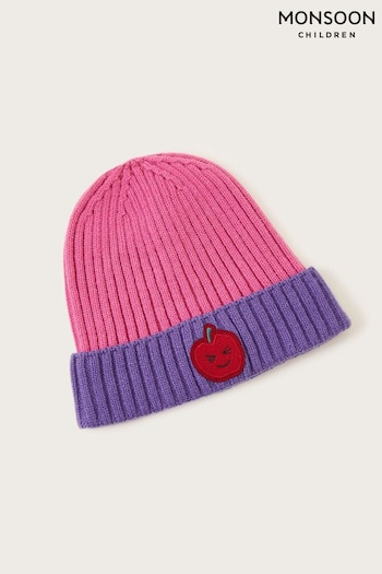 Monsoon Purple Apple Beanie Hat (N63758) | £14 - £15
