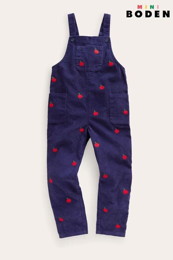 Boden Blue Relaxed Cord Dungarees (N63784) | £37 - £42