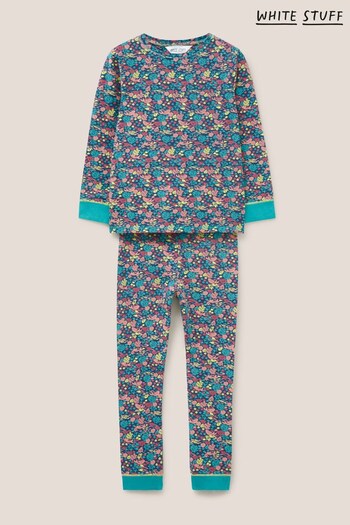 White Stuff Blue Sea Life Printed Pyjamas Set (N63850) | £25
