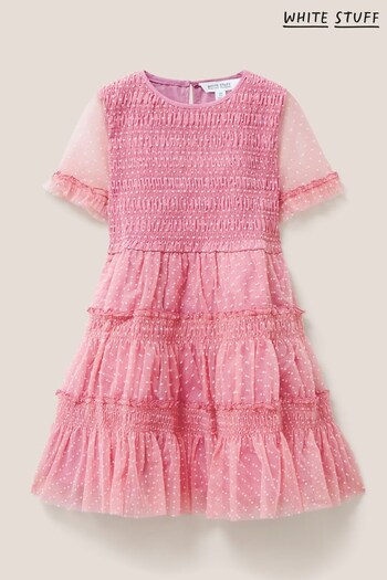 White Stuff Pink Tuelle Party Dress (N63851) | £30