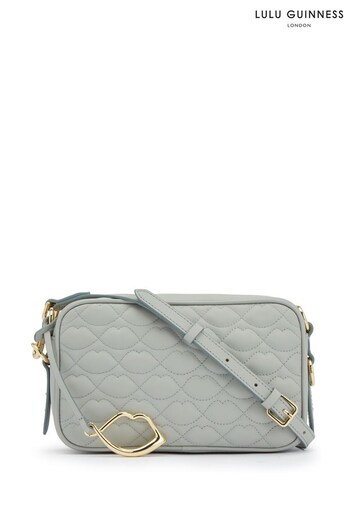 Lulu Guinness Green Lip Quilted Ashley Bag (N64004) | £195