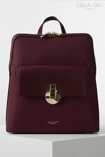 Luella Grey Purple Penelope Laptop Backpack (N64025) | £110
