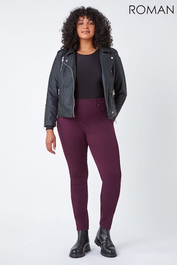 Roman Purple Curve Stretch Denim Jeggings (N64089) | £26