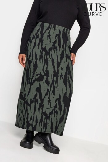 Yours Curve Green Tube Skirt (N64296) | £24