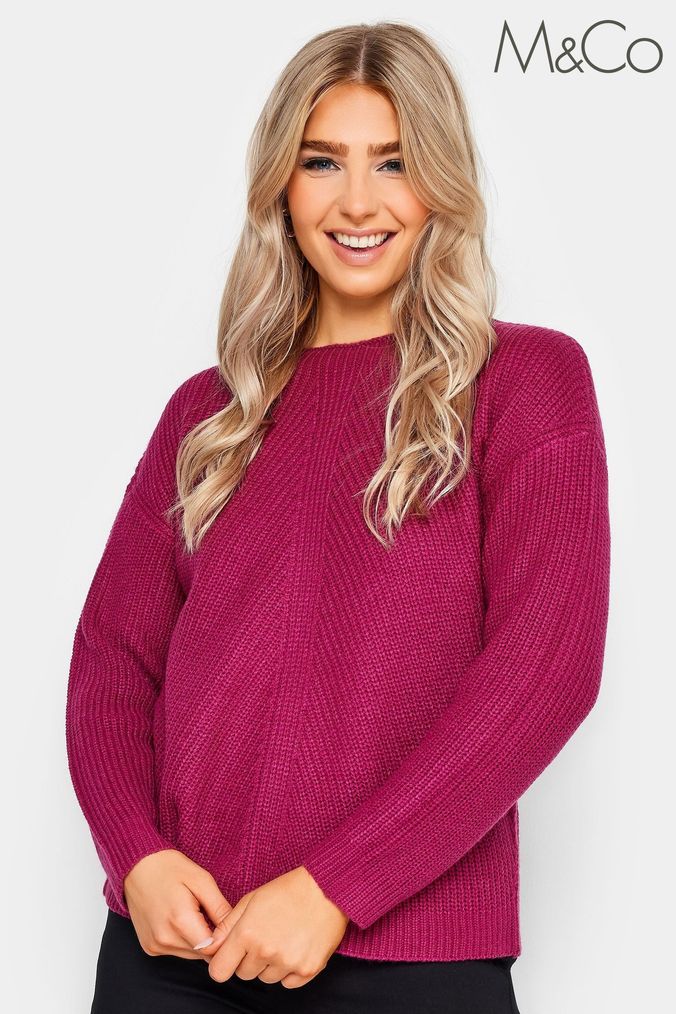 Buy Women s Chunky Knit Round Neck Petite Jumpers Online Next UK