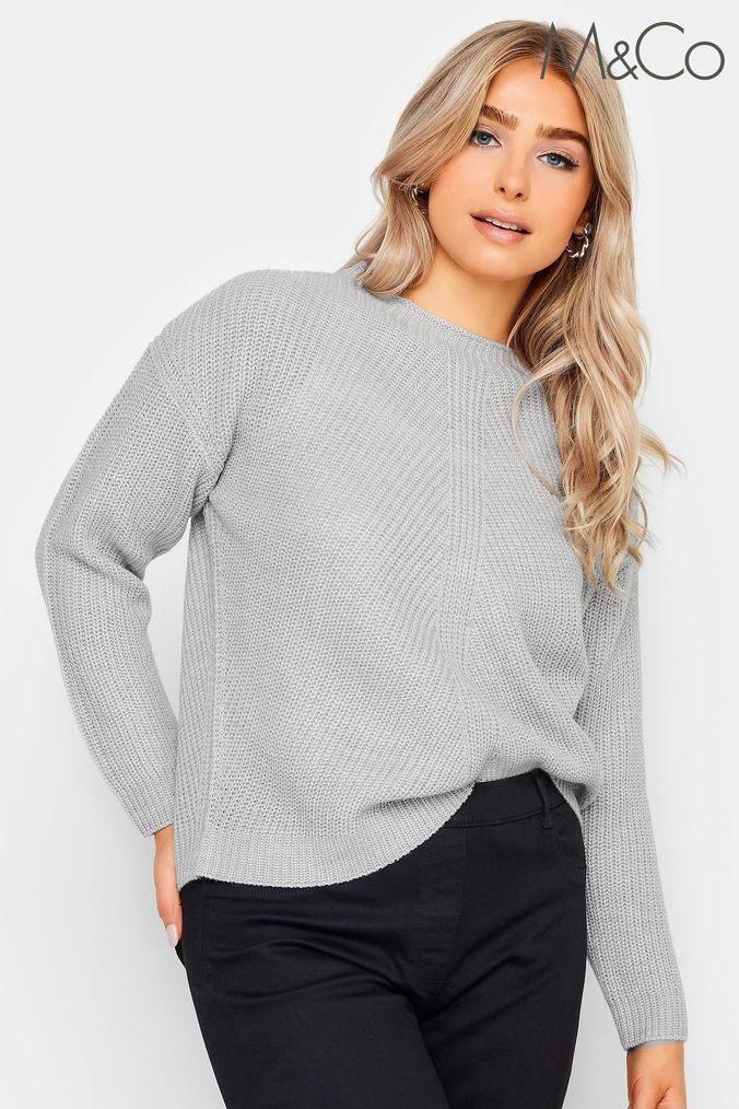 Buy Women s Chunky Knit Round Neck Petite Jumpers Online Next UK