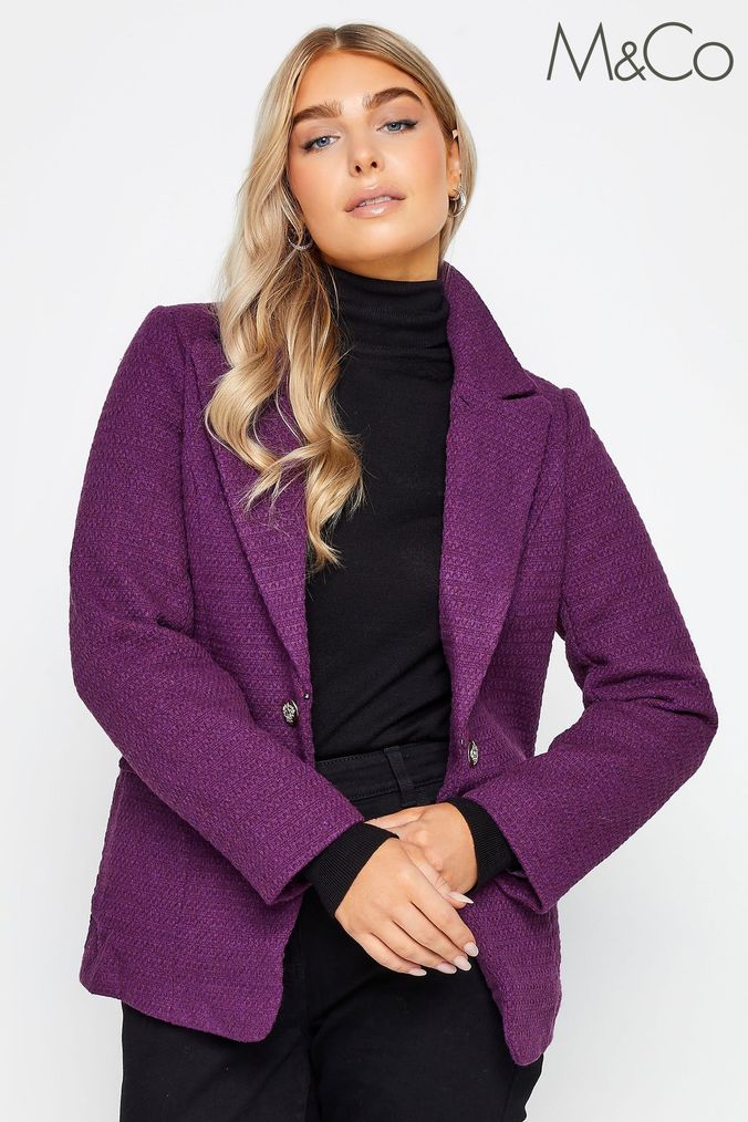 Purple blazer womens uk discount
