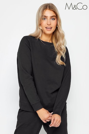 M&Co Black Basic Sweat Top (N64334) | £22