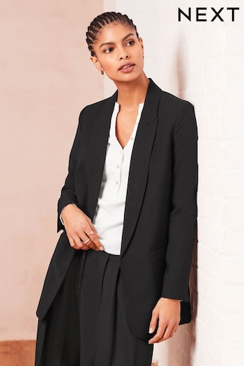 Black Relaxed Fit Edge to Edge Blazer (N64350) | £47