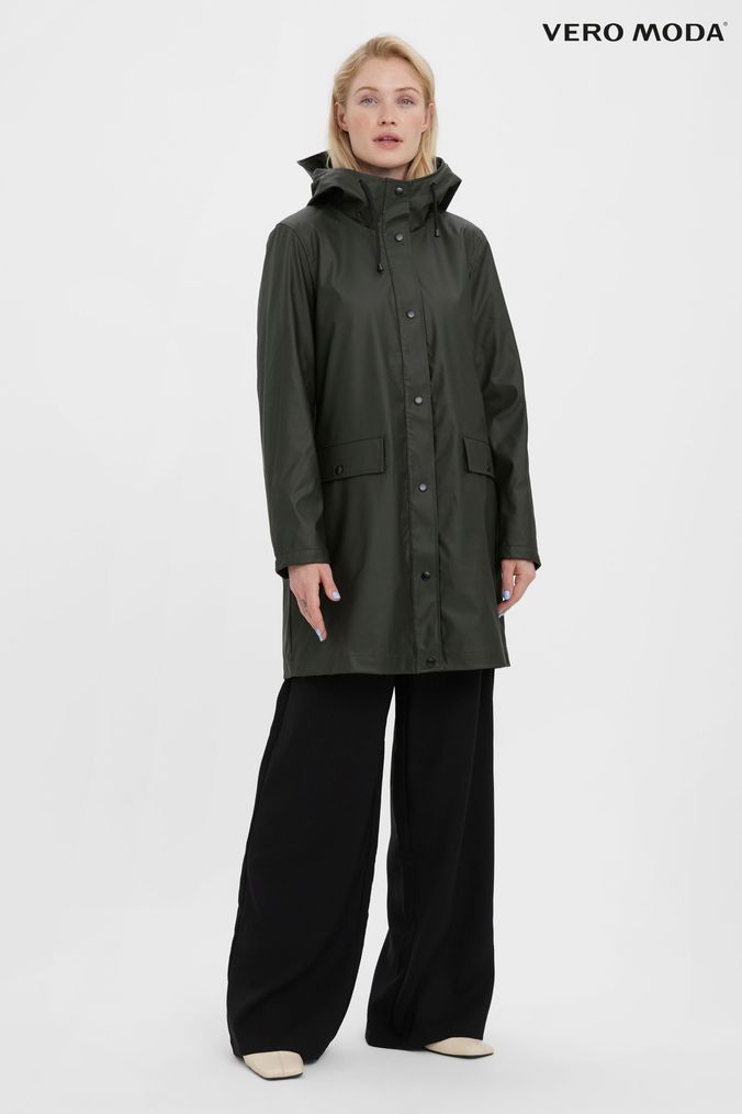Vero moda hooded rain coat top