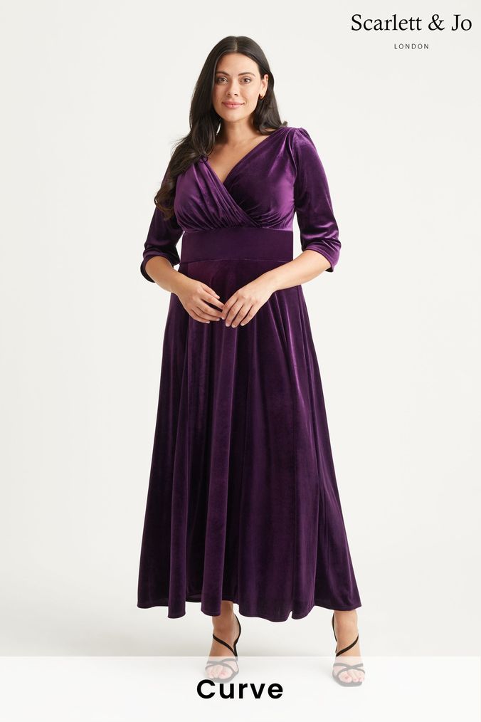 Light purple sale velvet dress