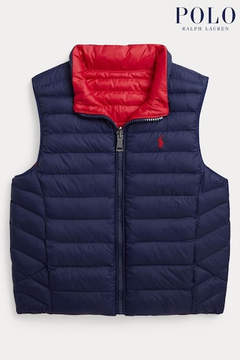 Polo Ralph Lauren Boy Blue Reversible Quilted Gilet (N64409) | £145 - £159