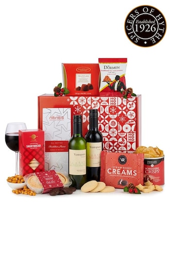 Spicers of Hythe Christmas Delight Hamper with Red & White Wine (N64468) | £47