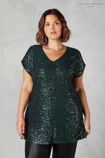 Live Unlimited Sequin Longline Tunic (N64513) | £79