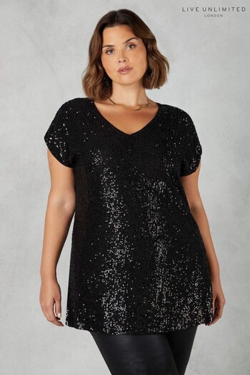 Live Unlimited Sequin Longline Tunic (N64514) | £79