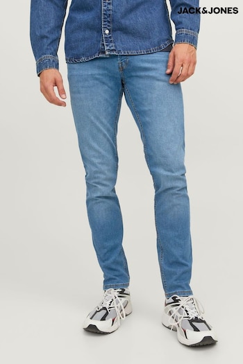 JACK & JONES Blue Glen Slim Fastening Jeans (N64589) | £27