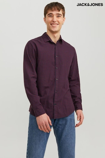 JACK & JONES Purple Button Up Shirt (N64603) | £28