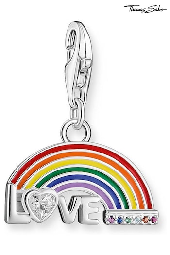 Thomas Sabo Silver Rainbow Love Charm Pendant (N64777) | £59