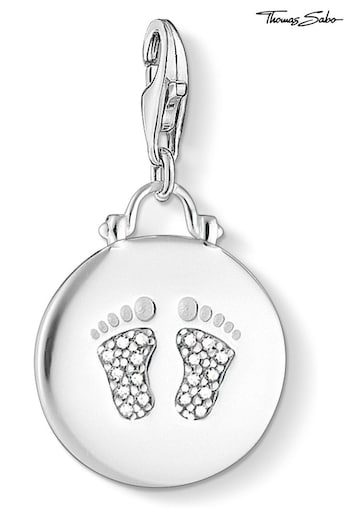 Thomas Sabo White Baby Footprints Charm (N64781) | £59