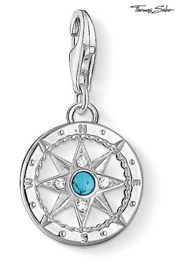 Thomas Sabo Blue Compass Charm Pendant (N64785) | £39