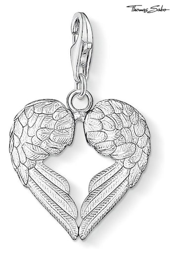 Thomas Sabo Silver Angel Wings Heart Pendant (N64793) | £39