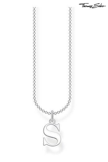 Thomas Sabo Silver Charm Club Initial Necklace (N64803) | £59