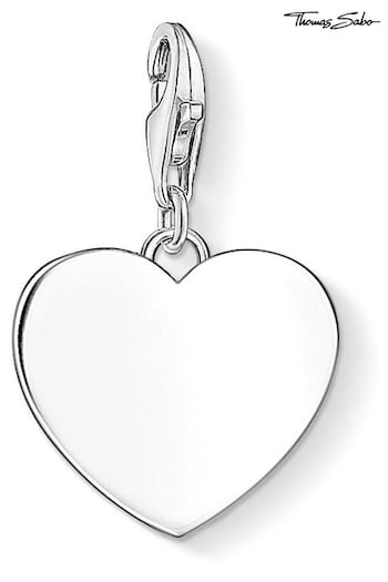 Thomas Sabo Silver Engravable Heart Charm (N64824) | £39