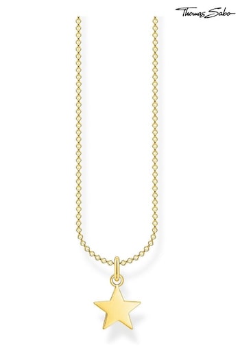 Thomas Sabo Gold Star Pendant Necklace Set with Anchor (N64848) | £119
