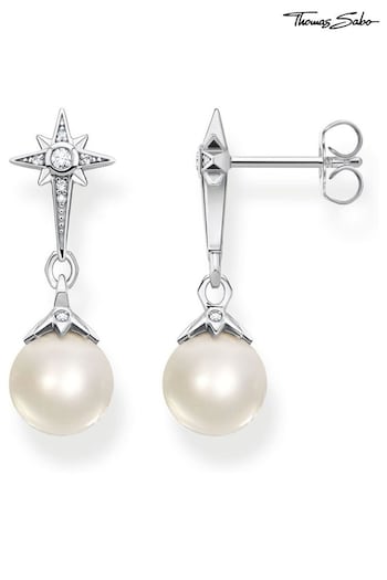 Thomas Sabo White Star Pearl Earrings (N64862) | £149