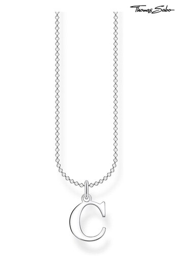 Thomas Sabo Silver Charm Club Initial Necklace (N64897) | £59
