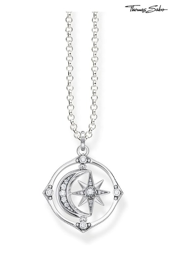 Thomas Sabo Silver Rotating Star & Moon Necklace (N64902) | £179