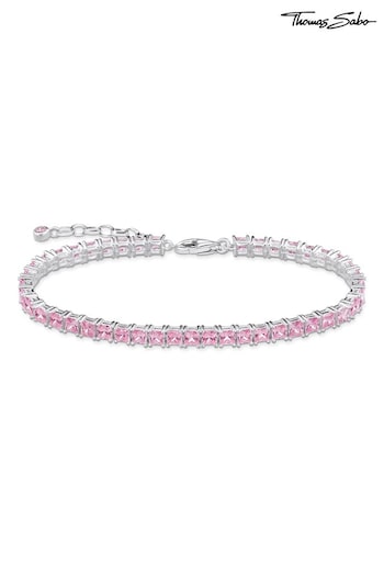 Thomas Sabo Pink Sparkling Tennis Bracelet (N64914) | £398
