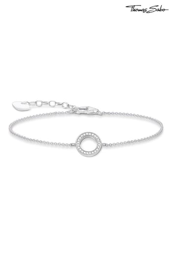 Thomas Sabo White Minimalist Circle Bracelet (N64918) | £79