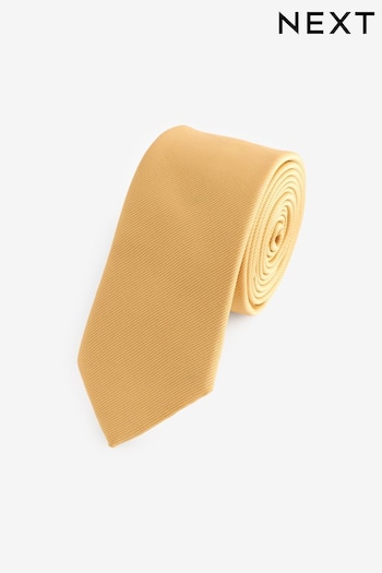 Yellow Slim Twill Tie (N65033) | £9