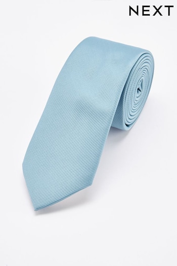 Light Blue Slim Twill Tie (N65036) | £9