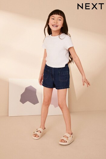 Dark Blue Pocket Denim Shorts (3-16yrs) (N65094) | £10 - £15