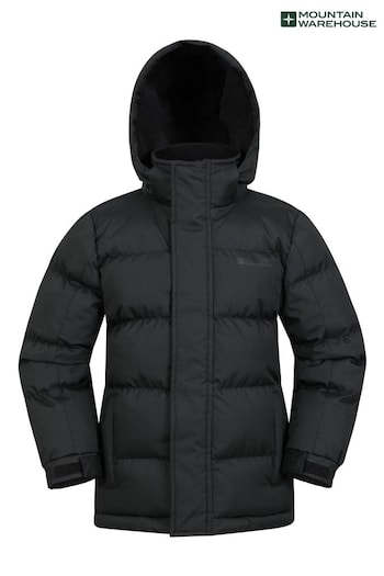 Mountain Warehouse Black Kids Snow II Water Resistant Padded Jacket (N65145) | £48