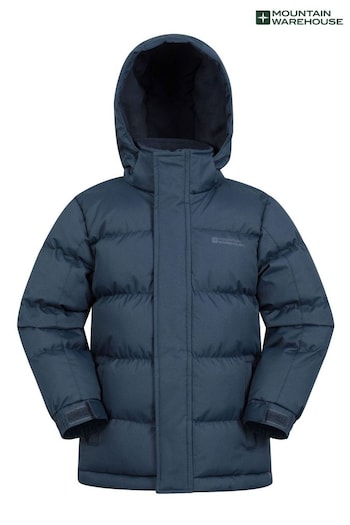 Mountain Warehouse Blue Kids Snow II Water Resistant Padded Jacket (N65146) | £48