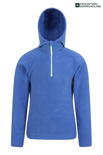 Mountain Warehouse Blue Camber II Fleece Kids Hoodie (N65159) | £18