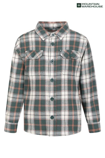 Mountain Warehouse Green Kids Flannel Check Shirt (N65167) | £18