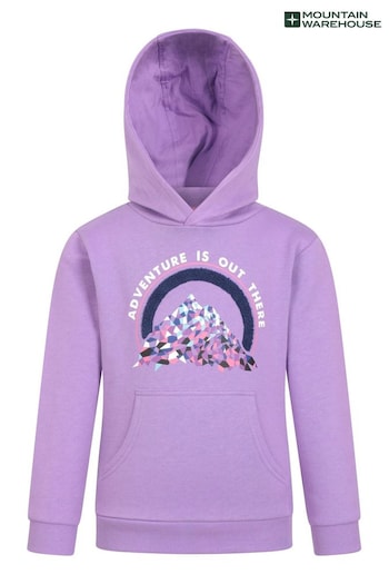 Mountain Warehouse Purple Kids Adventure Is Out There Printed Hoodie (N65170) | £24