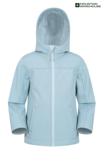 Mountain Warehouse Grey Kids Exodus Water Resistant Fleece Lined Softshell (N65181) | £24