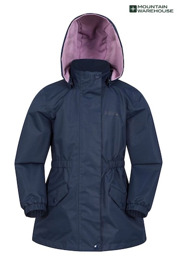 Mountain Warehouse Blue Kids Dale Waterproof Jacket (N65188) | £40