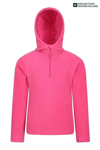Mountain Warehouse Pink Camber II Fleece Kids Hoodie (N65198) | £18