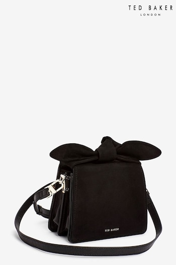 Ted Baker Niyah Soft Knot Bow Mini Cross-Body Black Bag (N65388) | £110