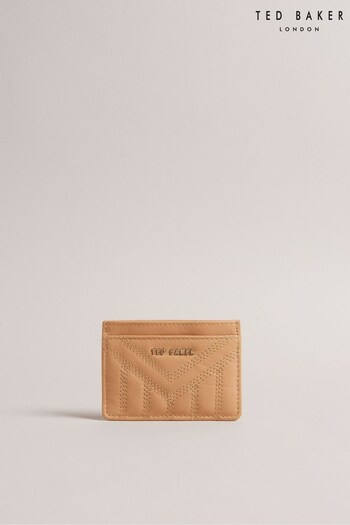 Ted Baker Natural Ayani Tan Quilted Leather Card Holder (N65390) | £30