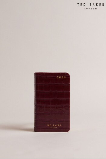 Ted Baker Mini Purple Lilliis  Croc Effect Weekly Diary Bag (N65392) | £10