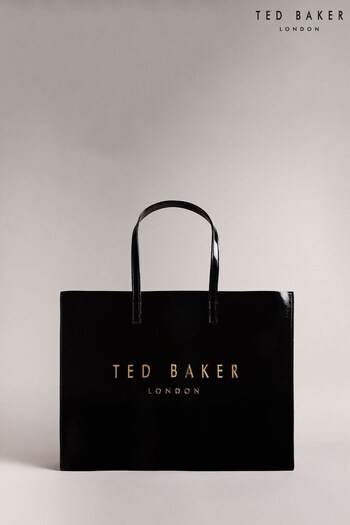 Ted Baker Crikon Crinkle Ew Icon Tote Black Bag (N65393) | £65
