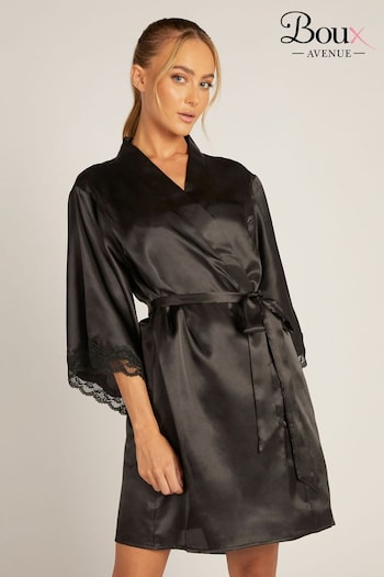 Boux Avenue Black Robe Dressing Gown (N65413) | £38