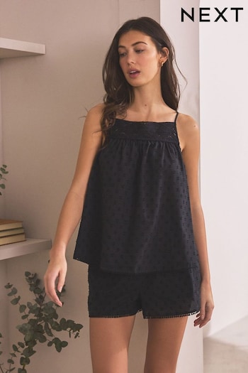 Black Cami Short Set Pyjamas (N65434) | £28